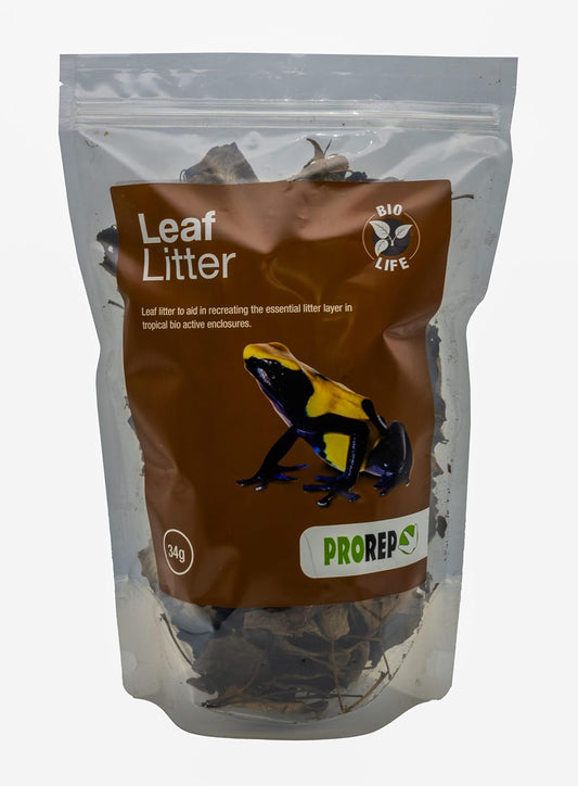 ProRep Leaf Litter Substrate 3l Bag | Reptile Substrate | Leaves for Bioactive Set Up and Isopods