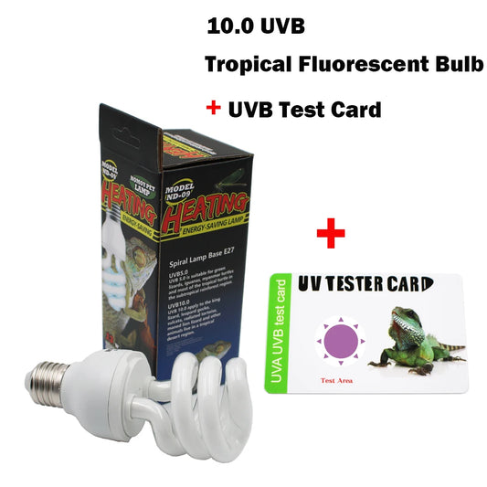 Reptile UVB 10.0 Lamp Light Bulb 13W 110/220V  For Desert Type Lighting Lizards  Snakes