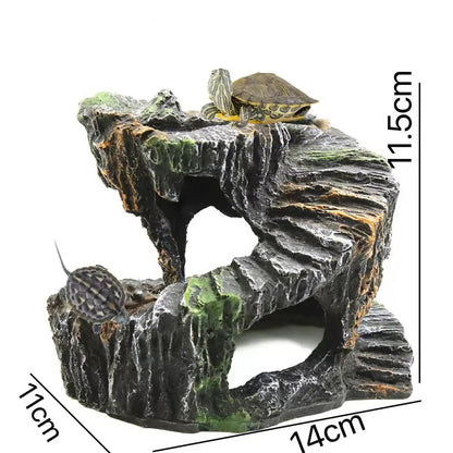 Turtle Basking Platform Tortoise Climbing Platform Aquarium Feeding Resting Ornament Accessories Reptile Resting Terrace