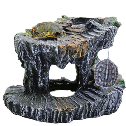 Turtle Basking Platform Tortoise Climbing Platform Aquarium Feeding Resting Ornament Accessories Reptile Resting Terrace