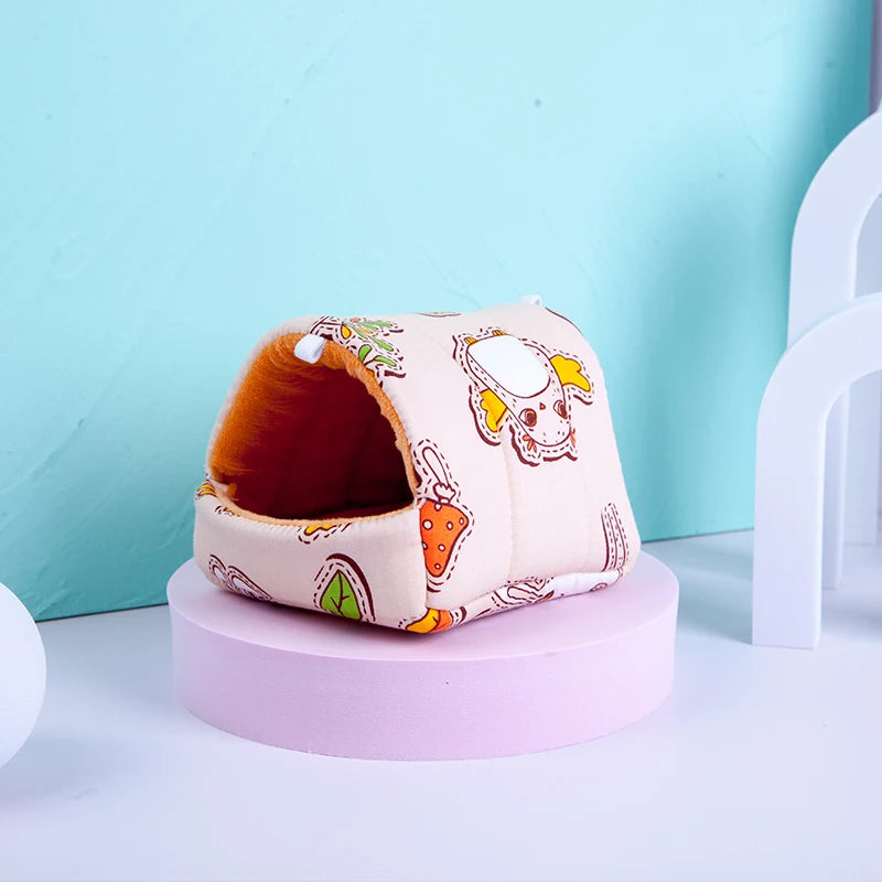 Cute House Guinea Pig Ferrets Small Animal Hammock Ferret Ferret Cage Accessories Beds Winter Warm Chinchilla Mat Hamster House