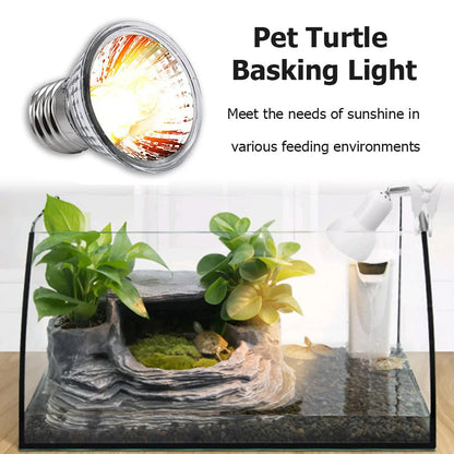 Reptile Tortoise UVA UVB Heating Reptile Lamp Bulb Turtle Basking UV Light Sunlamp Turtle Basking Light